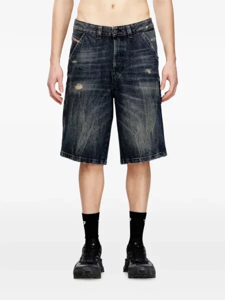 Džínové šortky Diesel modré