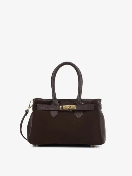 Regina Notte Сумка Темно-коричневий Замша/шкіра коричнева
