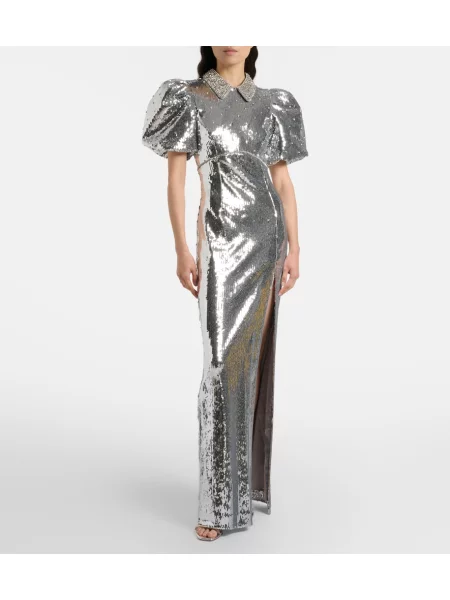 Rochie Rebecca Vallance argintiu