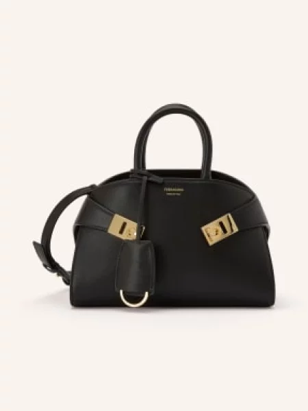 Ferragamo Kabelka Přes Rameno Hug Mini / zlatá černá