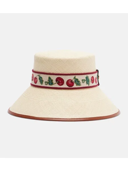 Pălărie Valentino de paie bej