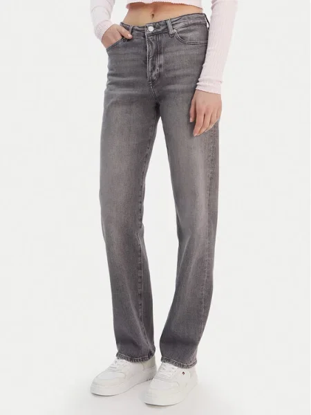 Tommy Jeans Džinsai Kira Straight Fit pilka