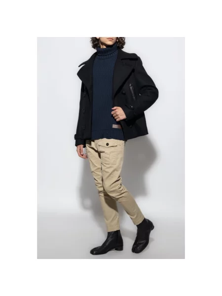 Bojówki Sexy Cargo Fit blau beżowe