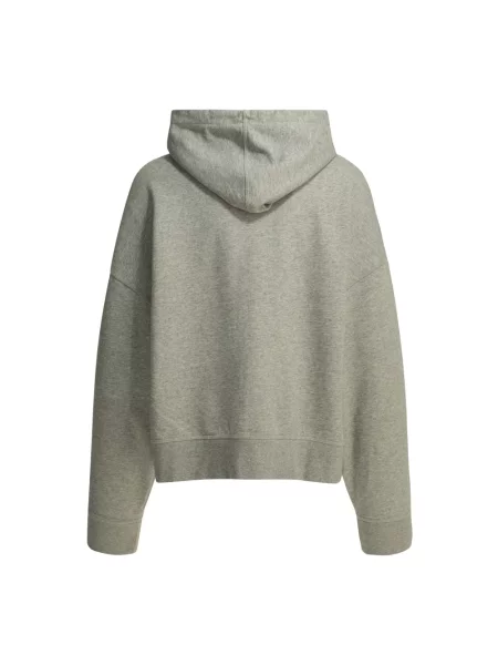 Bluza Ganni z logo szara