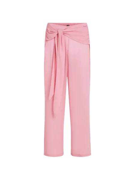 Pantaloni Karl Lagerfeld cu legături roz