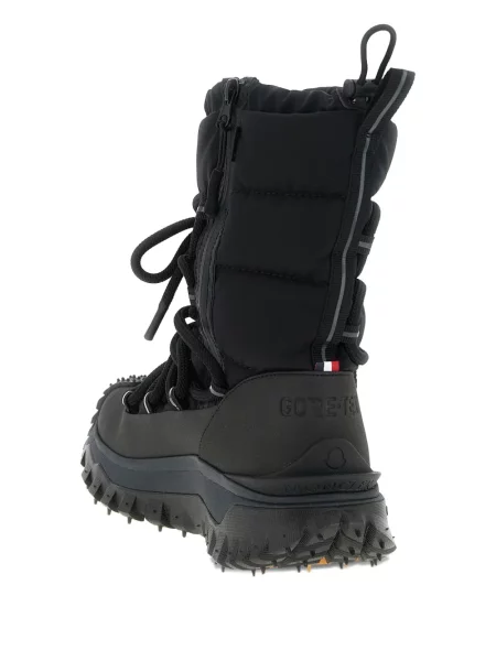 Μποτάκια Moncler με κορδόνια με δαντέλα μαύρο