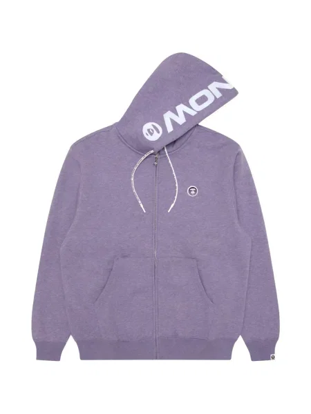 Hanorac cu glugă Aape By A Bathing Ape cu imagine violet