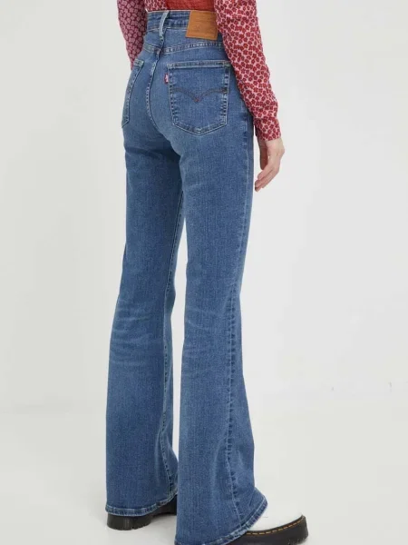 Blugi evazați Levi's® cu talie înaltă albastru
