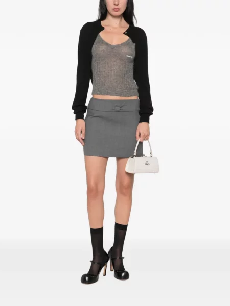 Fusta mini Shushu/tong cu funde gri