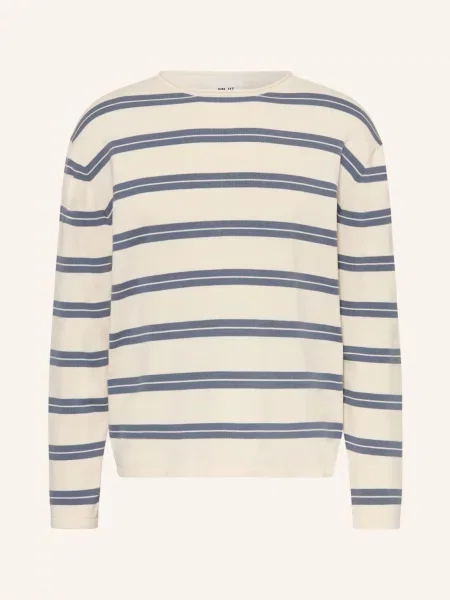 Sweter weiss niebieski