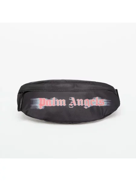 Övtáska Palm Angels Kids Blurred Logo Fannypack Black/ Red Universal fekete