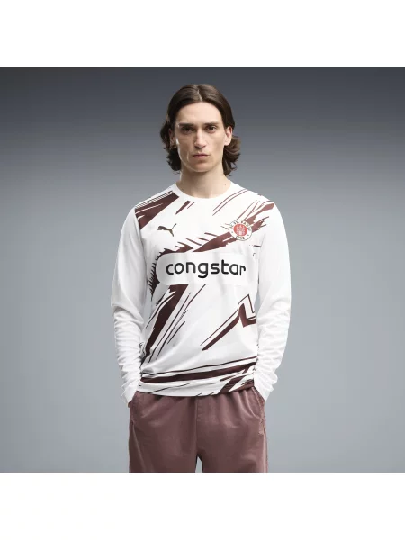 PUMA koszulka wyjazdowa z długim rękawem FC St. Pauli Akcesoria S biały