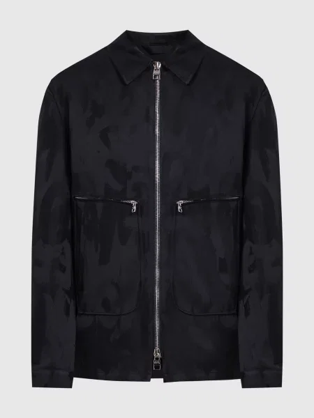 Куртка з візерунком Graffiti Alexander Mcqueen чорна