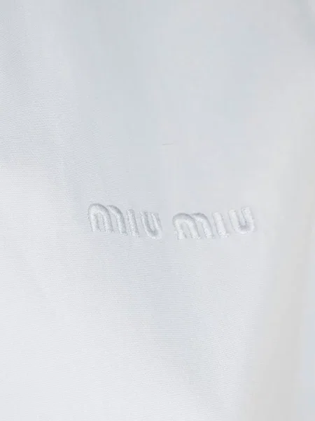 Cămașă Miu Miu cu broderie albastru