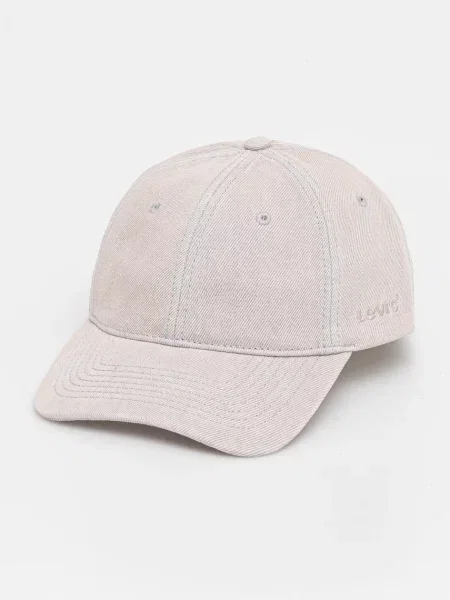 Levi's șapcă de baseball din denim uni roz