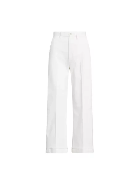 Polo Ralph Lauren spodnie szerokie high waist beżowy