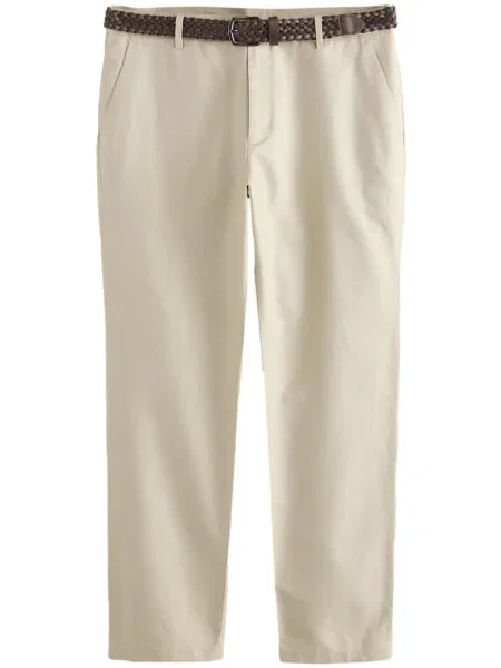 Next Pantaloni eleganți kitt / maro închis alb