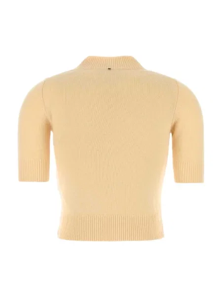 Sweter Sportmax wełniany żółty