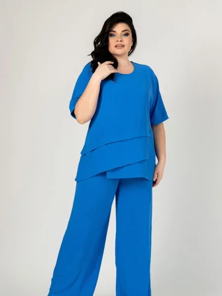 Повсякденний костюм All Posa Комплект туніка+штани синій