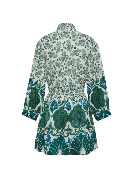 Rochie mini Cara Cara cu model floral cu imagine alb