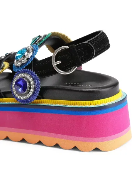 Кожаные босоножки Kurt Geiger London на платформе