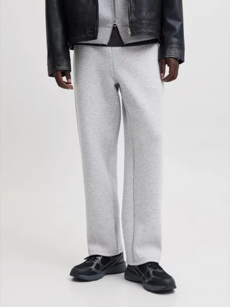 JACK & JONES Pantaloni JPST Bill amestacat alb