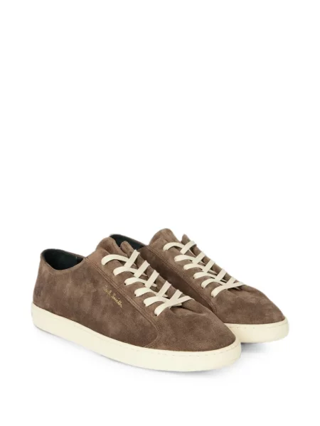 Sneakerși Paul Smith din piele de căprioară maro