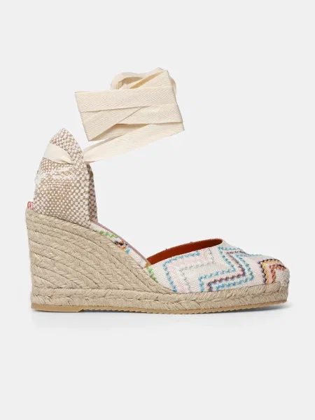 Missoni espadrile Eva 80 pana alb