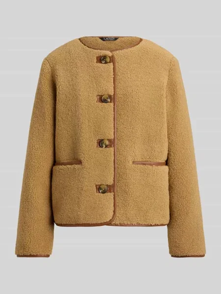 Kurtka typu teddy z kontrastowymi wypustkami Lauren Ralph Lauren