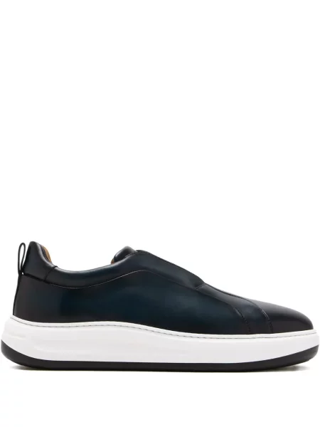 Sneakerși Magnanni din piele slip-on albastru
