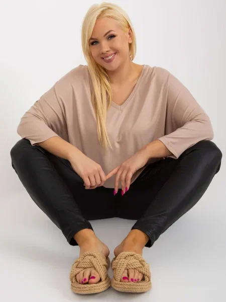Bluză Fashionhunters bej