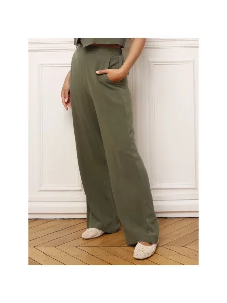 Hlače La Modeuse kaki