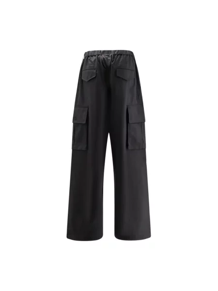 Spodnie z domieszką wełny Refined Wool Cargo Pants proste czarny