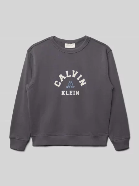 Bluza o kroju regular fit z nadrukiem z logo model Varsity' Calvin Klein Jeans