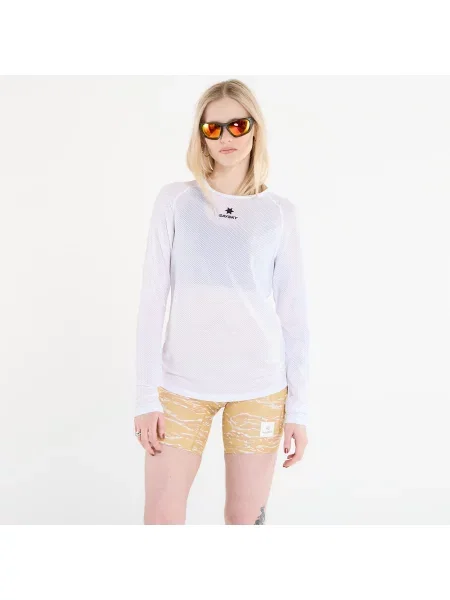 Dolgo termo spodnje perilo Saysky z dolgimi rokavi z mrežo bela