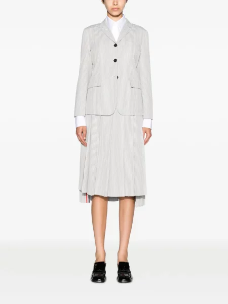 Vienakrūtis švarkas Thom Browne pilka