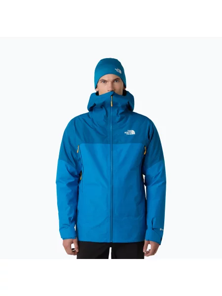 Férfi esőkabát The North Face Jazzi 3L Gtx skyline blue/adriatic blue. Méret: S kék