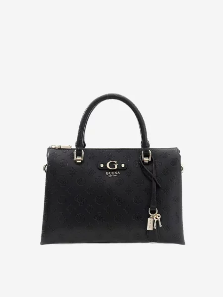 GUESS Geantă de umăr Guess Sac Bandoulière Dita Dome Satchel Black Logo' negru