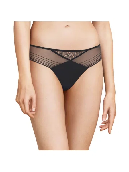 Женские прозрачные трусики чорні