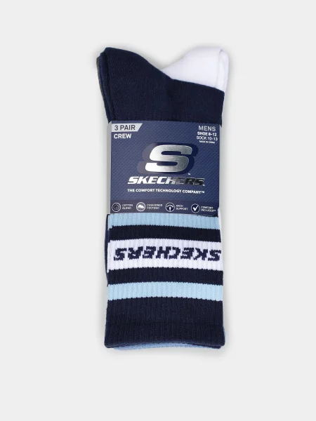 Skechers Набір шкарпеток Бавовна/поліестер синій