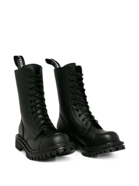 Botine Altercore cu șireturi din dantelă negru