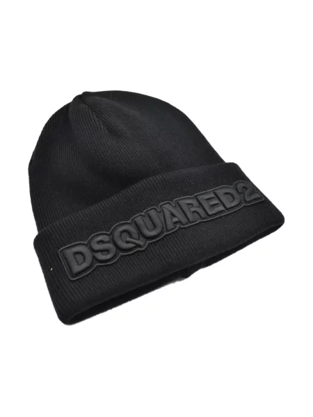 Czapka Dsquared2 wełniana czarna
