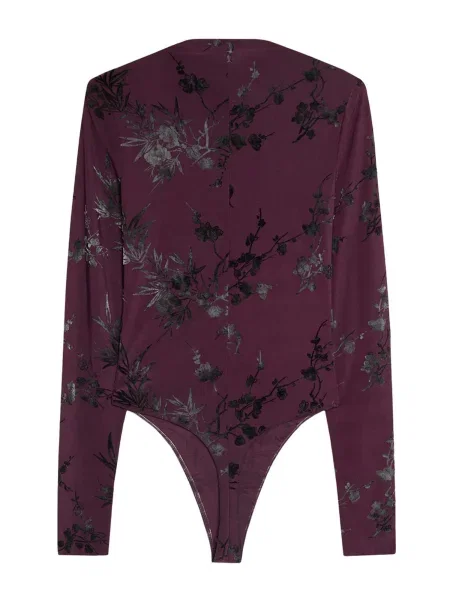 Bershka Košeľové body černicová čierna