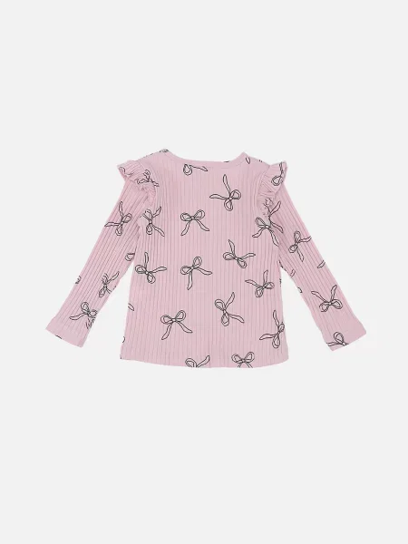 Дитячий Лонгслів YUKI рожевий