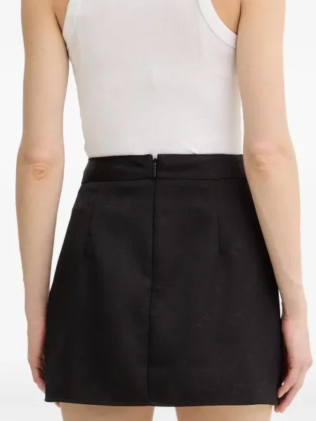 Mini fusta mini Armani Exchange mini negru