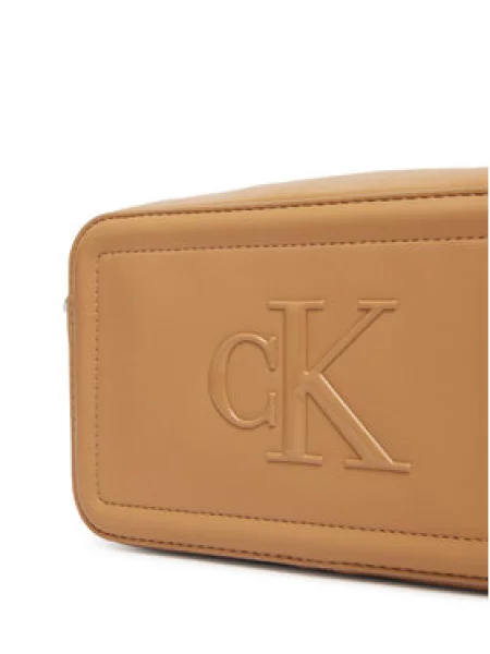 Calvin Klein Taška cez rameno karamelová béžová