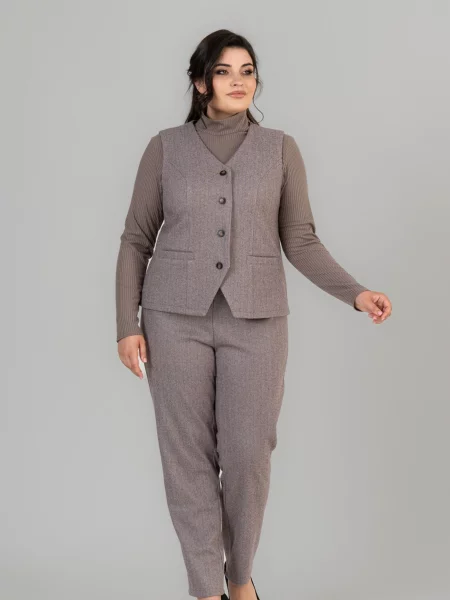 Жилет класичний All Posa коричневий