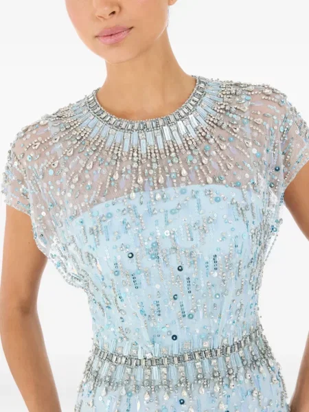 Rochie maxi Jenny Packham de costum albastru