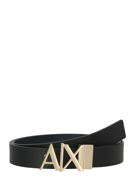 Armani Exchange De piele cu două fețe curea negru