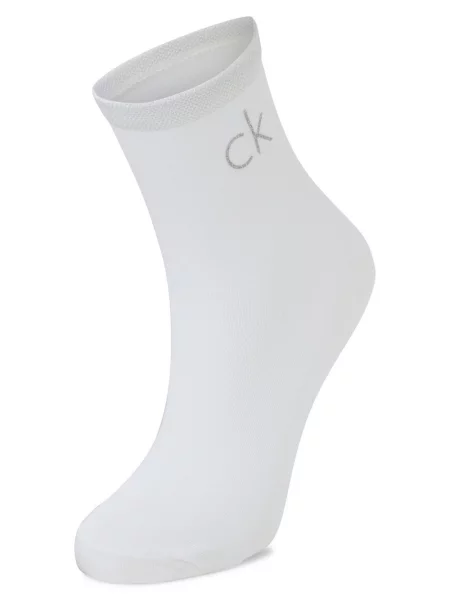 Calvin Klein Skarpety w Kobiety Modal jednolity Ck Calvin Klein biały